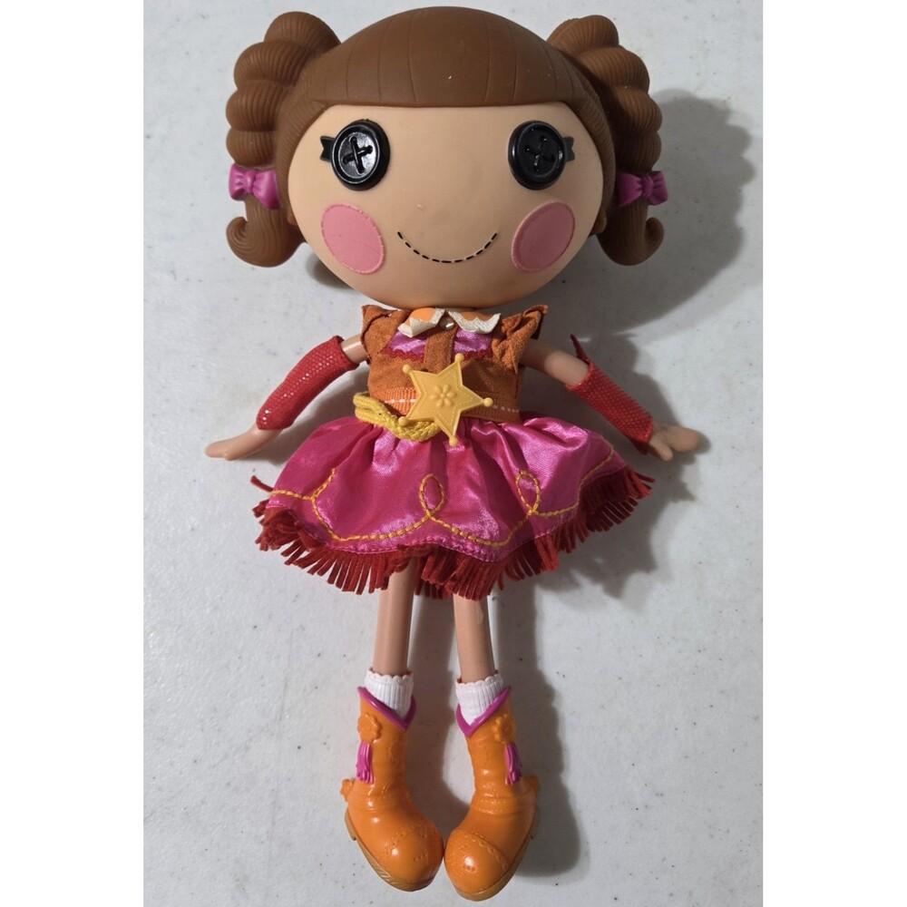 Lalaloopsy Prairie Dusty Trails Doll Pink Hair Crown 2009 Rare 12" MGA Retired